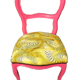 Pink Chair - Tecnica mista su sedia vintage